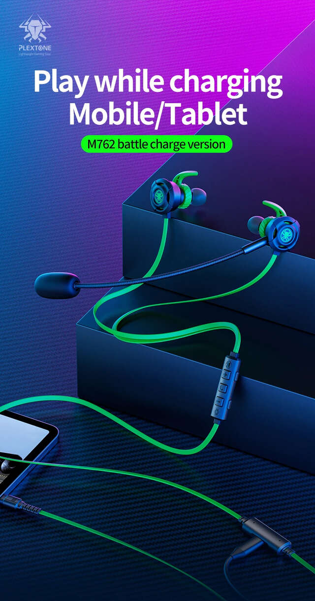 PLEXTONE G30 GOW M762 Noise Reduction Planet Ear Type-C Interface Wired Game Headset HD Noise Reduction Microphone Music Phone H