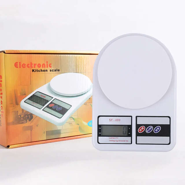 SZZ Digital Kitchen Scale – 1g To 10kg – LCD Display, Battery Included – SF-400 Style
